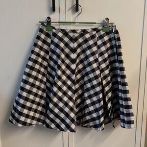 Theory Checkered Skirt Size Small